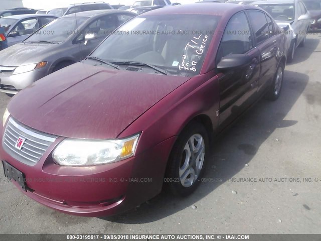 1G8AJ58F97Z123075 - 2007 SATURN ION LEVEL 2 勃艮第红 照片 2