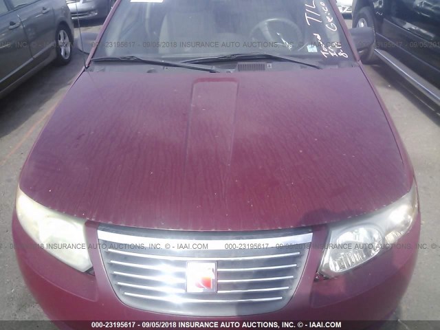 1G8AJ58F97Z123075 - 2007 SATURN ION LEVEL 2 勃艮第红 照片 6