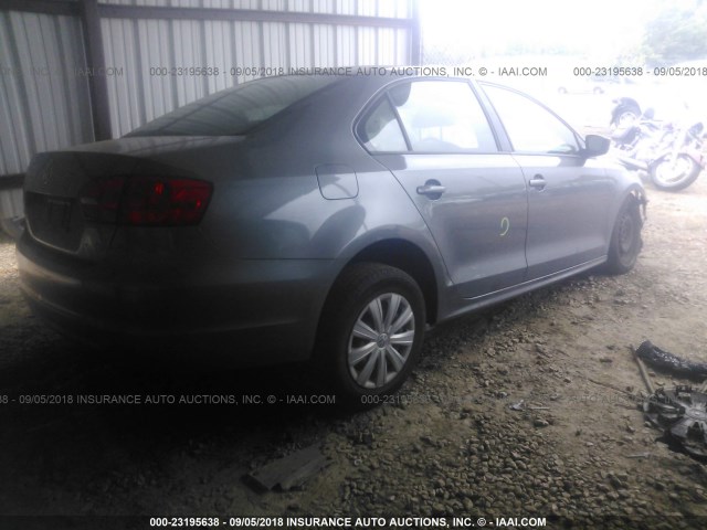 3VW2K7AJ0DM220628 - 2013 VOLKSWAGEN JETTA S GRAY photo 4