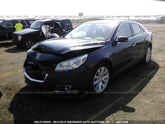 1G11H5SL5EF296714 - 2014 CHEVROLET MALIBU LTZ GRAY photo 2