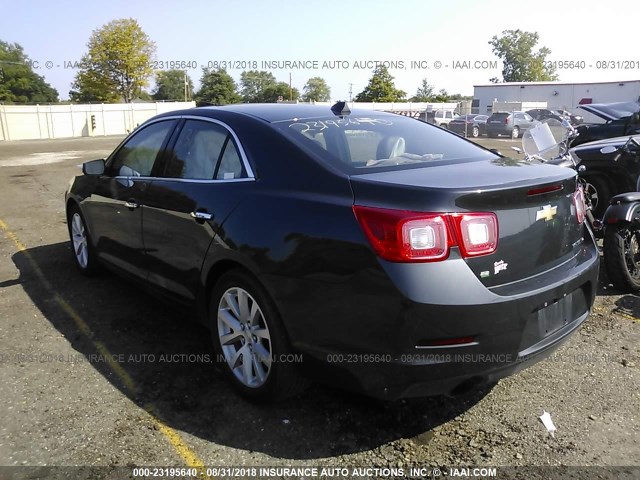 1G11H5SL5EF296714 - 2014 CHEVROLET MALIBU LTZ 灰色 照片 3