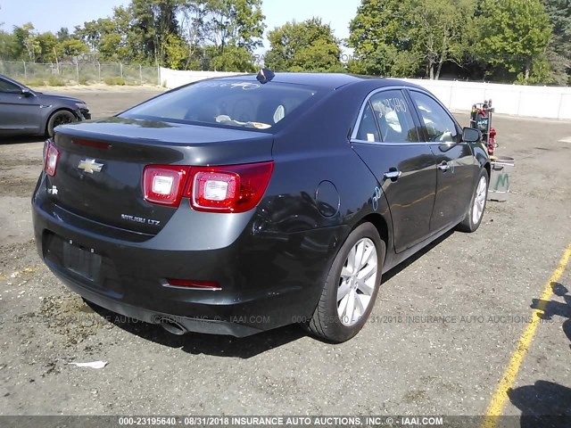 1G11H5SL5EF296714 - 2014 CHEVROLET MALIBU LTZ 灰色 照片 4