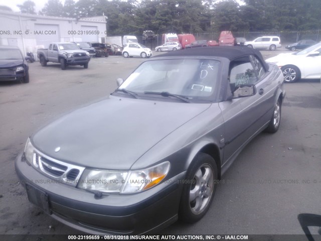 YS3DF78K317000574 - 2001 SAAB 9-3 SE GRAY photo 2