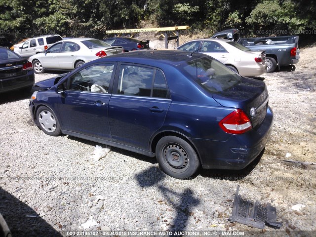 3N1BC11E78L445854 - 2008 NISSAN VERSA S/SL BLUE photo 3