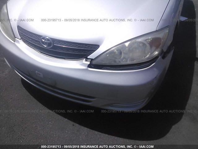 4T1BE32K83U684329 - 2003 TOYOTA CAMRY LE/XLE/SE 银色 照片 6
