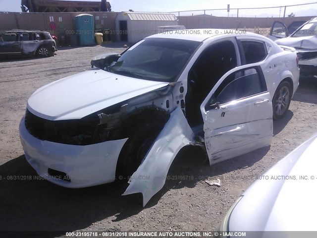 1B3BD1FG9BN584462 - 2011 DODGE AVENGER MAINSTREET WHITE photo 2