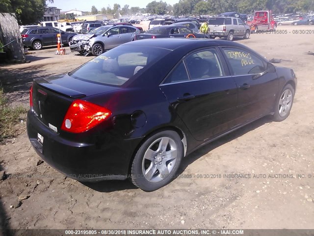 1G2ZG57BX84169619 - 2008 PONTIAC G6 SE BLACK photo 4