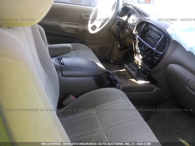 5TBBT44133S384652 - 2003 TOYOTA TUNDRA ACCESS CAB SR5 TAN photo 5