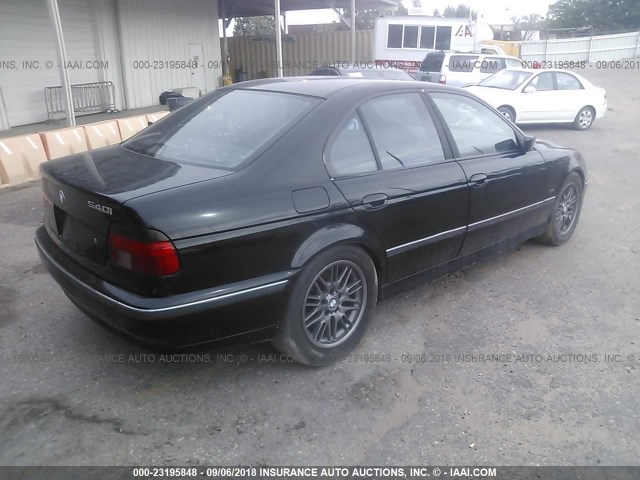 WBADE6326VBW56361 - 1997 BMW 540 I AUTOMATIC BLACK photo 4