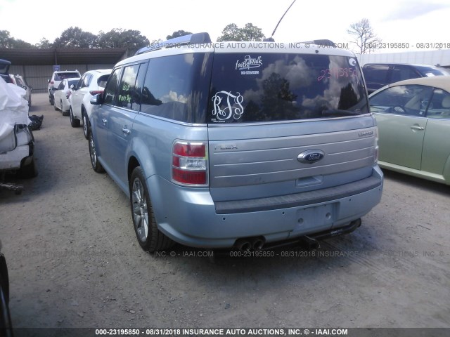 2FMDK53C79BA79737 - 2009 FORD FLEX LIMITED BLUE photo 3