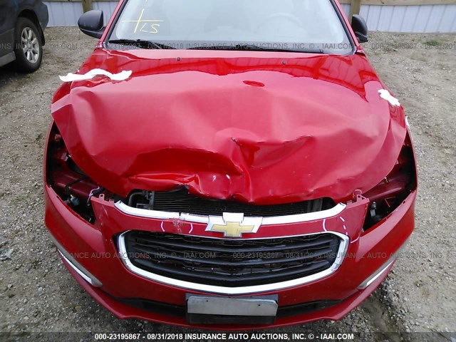 1G1PB5SH7G7195520 - 2016 CHEVROLET CRUZE LIMITED LS RED photo 6