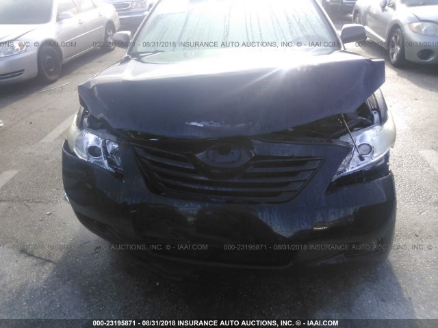 4T1BE46K27U161958 - 2007 TOYOTA CAMRY NEW GENERAT CE/LE/XLE/SE BLACK photo 6