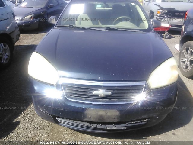 1G1ZS53836F279264 - 2006 CHEVROLET MALIBU LS ლურჯი ფოტო 6