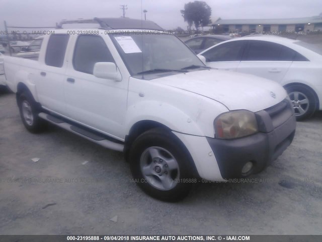 1N6ED27T01C348156 - 2001 NISSAN FRONTIER CREW CAB XE/CREW CAB SE WHITE photo 1