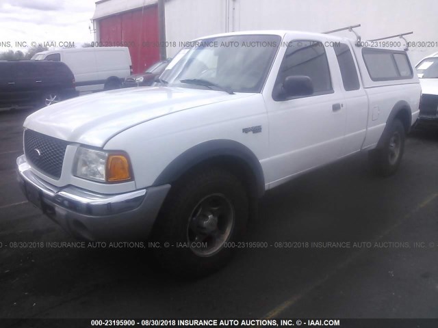 1FTZR45E12PA11172 - 2002 FORD RANGER SUPER CAB WHITE photo 2