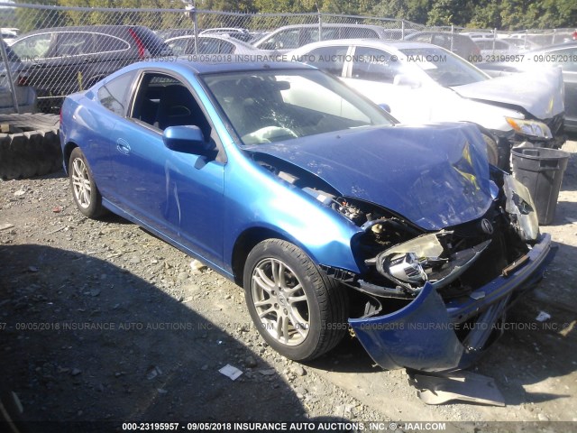 JH4DC53876S001441 - 2006 ACURA RSX BLUE photo 1