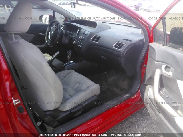 2HGFG3B52FH529908 - 2015 HONDA CIVIC LX RED photo 5