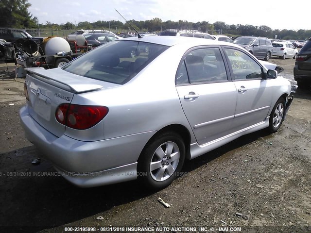 2T1BR30E76C637347 - 2006 TOYOTA COROLLA CE/LE/S SILVER photo 4