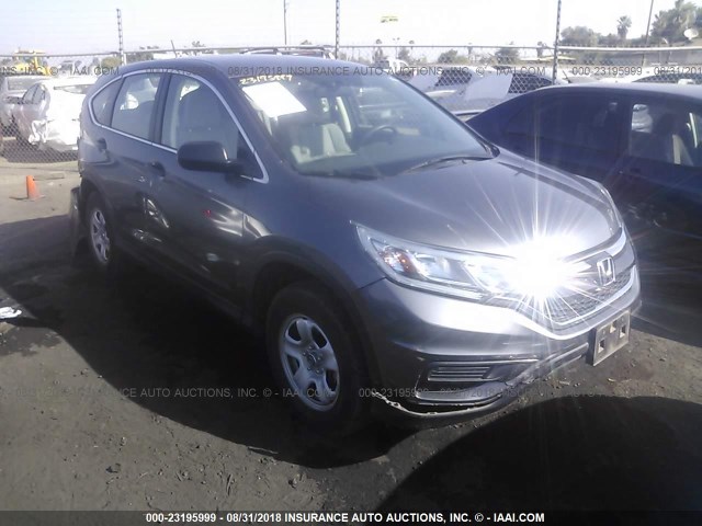 3CZRM3H31FG704797 - 2015 HONDA CR-V LX GRAY photo 1