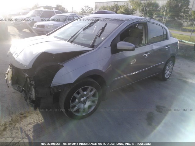 3N1AB6AP8AL651008 - 2010 NISSAN SENTRA 2.0/2.0S/SR/2.0SL GRAY photo 2