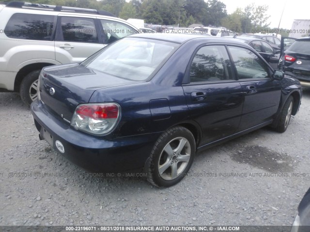 JF1GD67666H526679 - 2006 SUBARU IMPREZA 2.5I BLUE photo 4