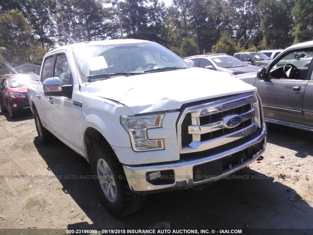 1FTEW1EF8HKC84808 - 2017 FORD F150 SUPERCREW WHITE photo 1