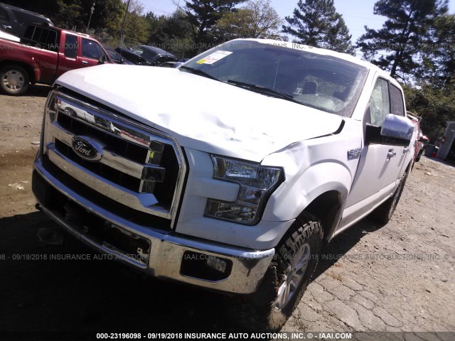 1FTEW1EF8HKC84808 - 2017 FORD F150 SUPERCREW WHITE photo 2