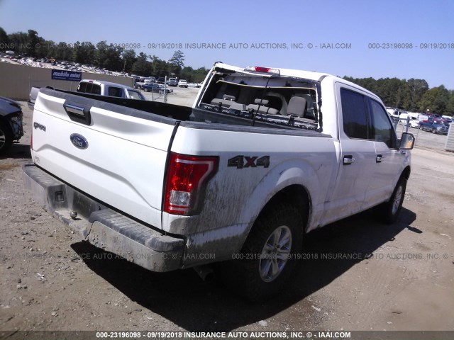 1FTEW1EF8HKC84808 - 2017 FORD F150 SUPERCREW WHITE photo 4