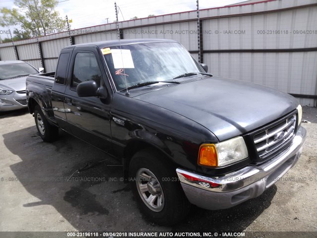 1FTYR14U01PA95809 - 2001 FORD RANGER SUPER CAB BLACK photo 1