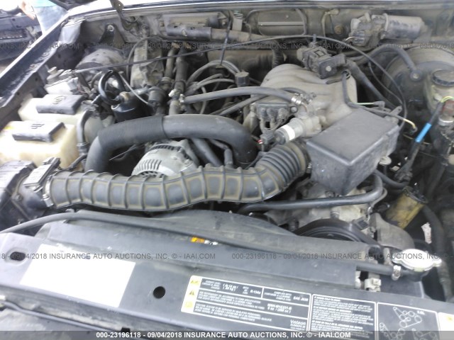 1FTYR14U01PA95809 - 2001 FORD RANGER SUPER CAB BLACK photo 10