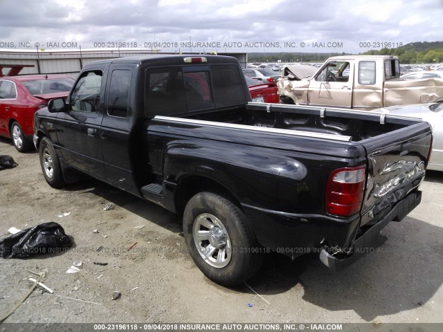 1FTYR14U01PA95809 - 2001 FORD RANGER SUPER CAB BLACK photo 3