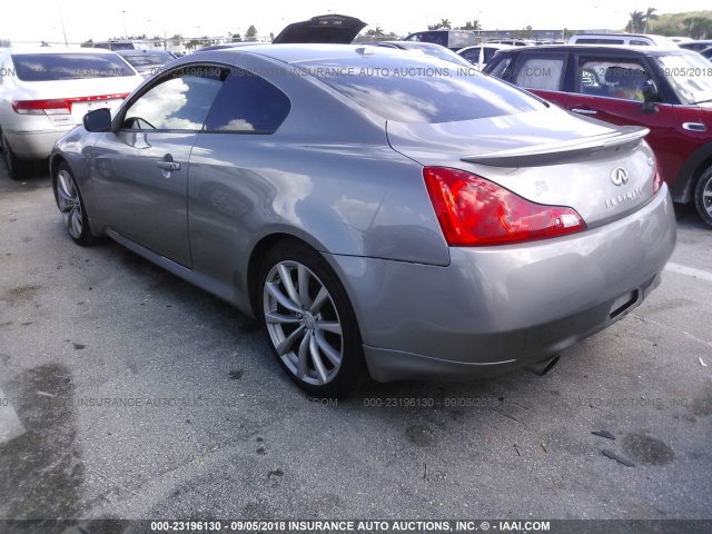 JNKCV64E08M114929 - 2008 INFINITI G37 JOURNEY/SPORT GRAY photo 3