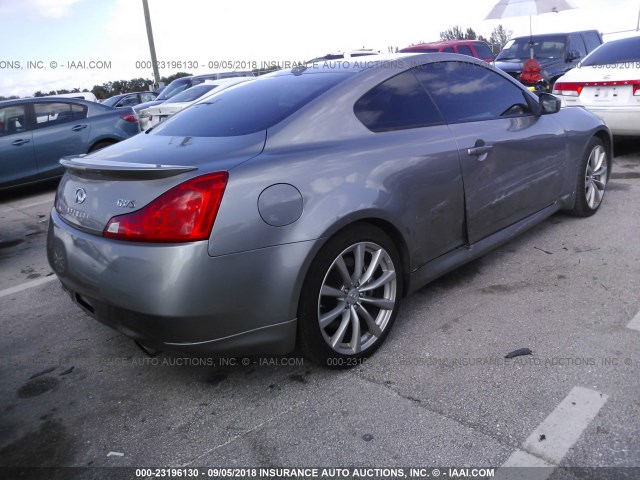 JNKCV64E08M114929 - 2008 INFINITI G37 JOURNEY/SPORT GRAY photo 4