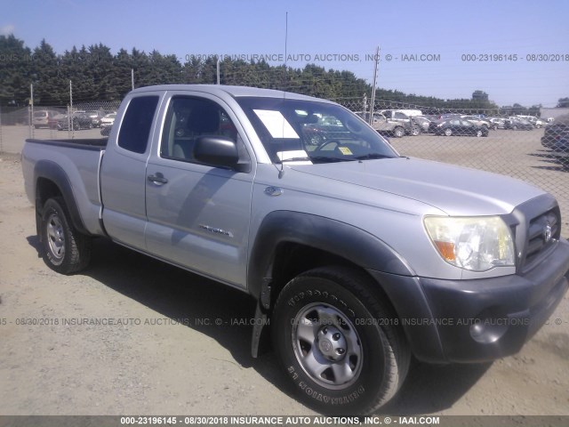 5TEUX42N66Z261686 - 2006 TOYOTA TACOMA ACCESS CAB SILVER photo 1