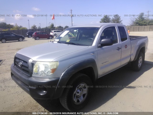 5TEUX42N66Z261686 - 2006 TOYOTA TACOMA ACCESS CAB SILVER photo 2