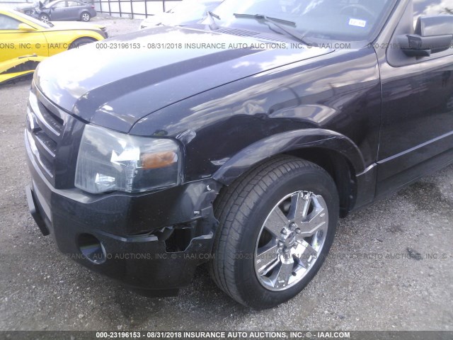 1FMJK1K58AEB53383 - 2010 FORD EXPEDITION EL LIMITED BLACK photo 6