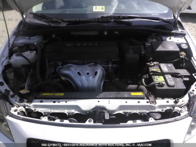 JTKDE167980224904 - 2008 TOYOTA SCION TC 白色 照片 10