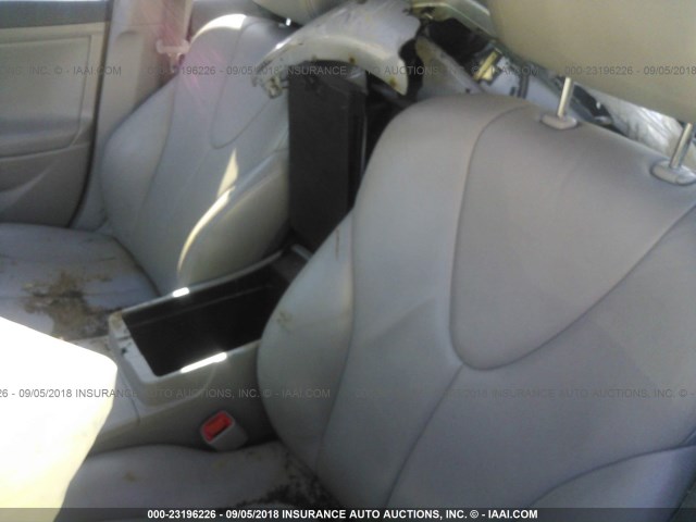 4T1BE46K28U766127 - 2008 TOYOTA CAMRY CE/LE/XLE/SE SILVER photo 8