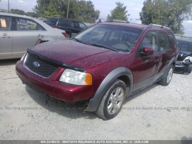 1FMZK05187GA02627 - 2007 FORD FREESTYLE SEL RED photo 2