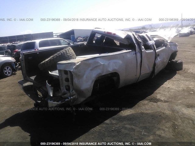 2GTEC19J081237344 - 2008 GMC SIERRA C1500 SILVER photo 4