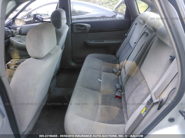 2G1WF52E349168508 - 2004 CHEVROLET IMPALA SILVER photo 8