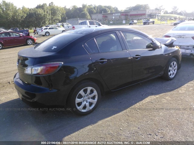 JM1BL1TF4D1850901 - 2013 MAZDA 3 I BLACK photo 4