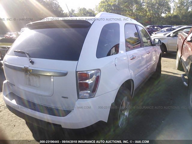 2CNDL83F686287723 - 2008 CHEVROLET EQUINOX LTZ WHITE photo 4