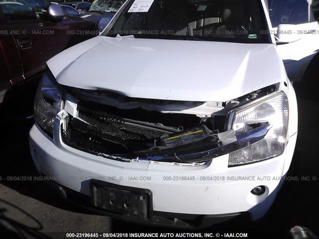 2CNDL83F686287723 - 2008 CHEVROLET EQUINOX LTZ WHITE photo 6