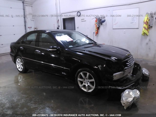 WDBRF92H27F934647 - 2007 MERCEDES-BENZ C 280 4MATIC BLACK photo 1