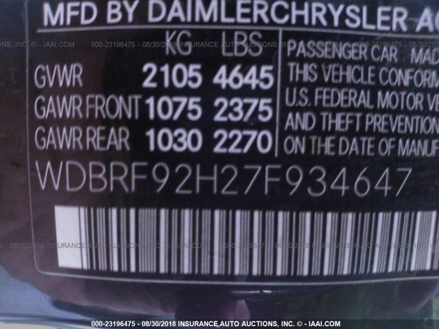 WDBRF92H27F934647 - 2007 MERCEDES-BENZ C 280 4MATIC BLACK photo 9