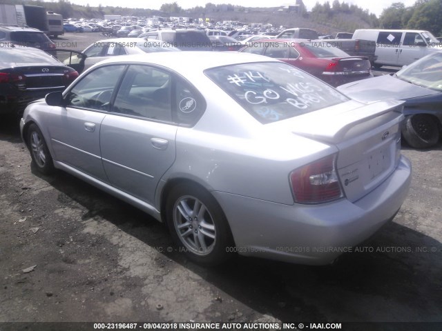 4S3BL616357209446 - 2005 SUBARU LEGACY 2.5I SILVER photo 3