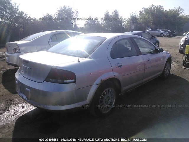 1C3EL46X75N665114 - 2005 CHRYSLER SEBRING SILVER photo 4