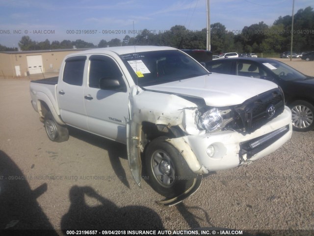 5TFLU4EN3BX008858 - 2011 TOYOTA TACOMA DOUBLE CAB WHITE photo 1