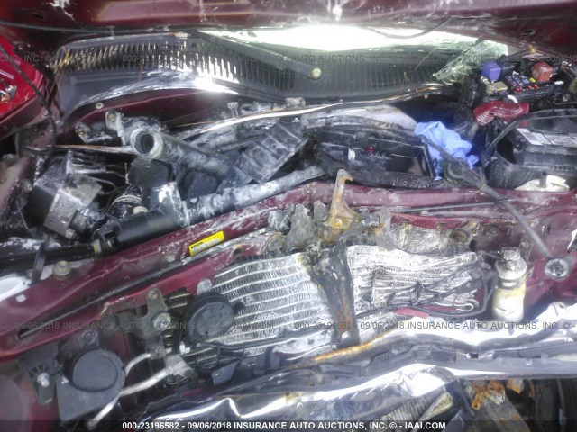 5TEGN92N94Z334448 - 2004 TOYOTA TACOMA DOUBLE CAB PRERUNNER RED photo 10